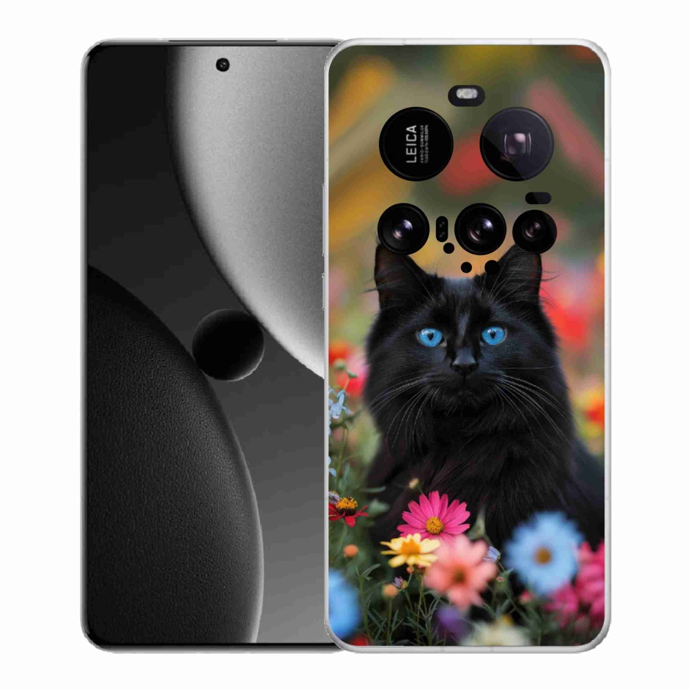 Gélový kryt mmCase na Xiaomi 15 Ultra - čierne mačiatko 4