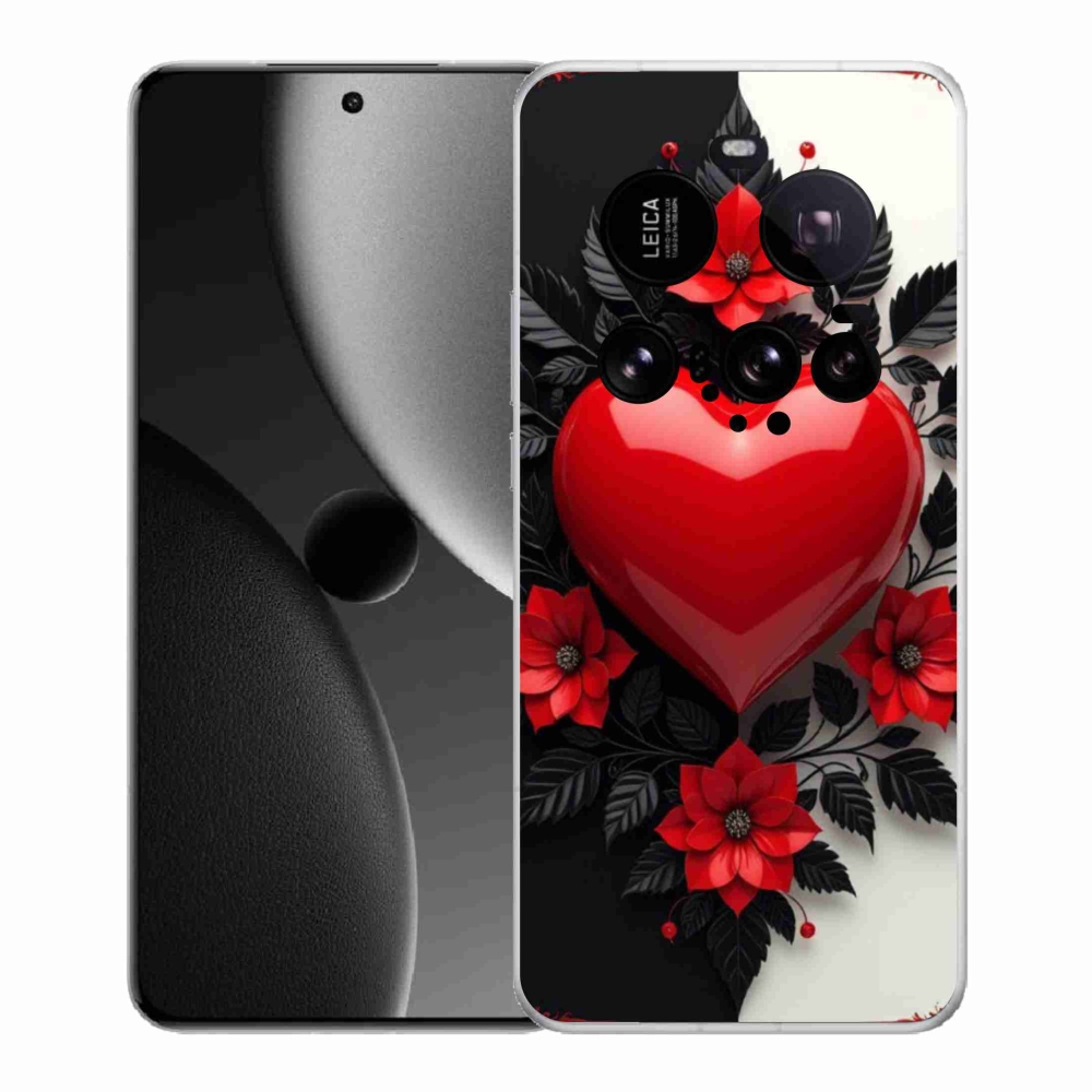 Gélový kryt mmCase na Xiaomi 15 Ultra - červené srdce
