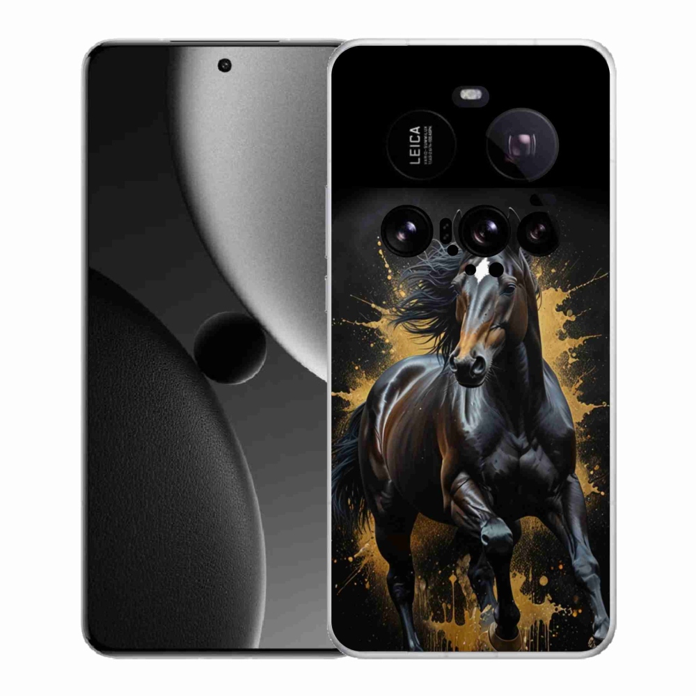 Gélový kryt mmCase na Xiaomi 15 Ultra - elegantný čierny žrebec
