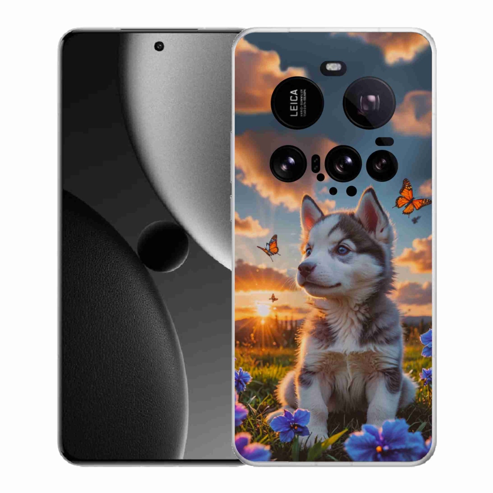 Gélový kryt mmCase na Xiaomi 15 Ultra - husky pri západe slnka