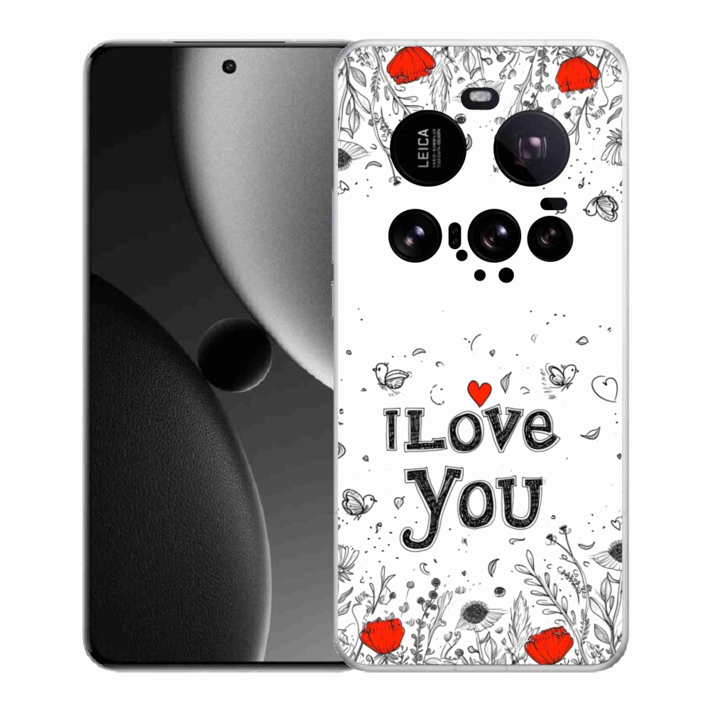 Gélový kryt mmCase na Xiaomi 15 Ultra - I love you biele pozadie