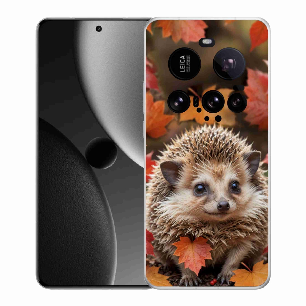Gélový kryt mmCase na Xiaomi 15 Ultra - ježko v lístia