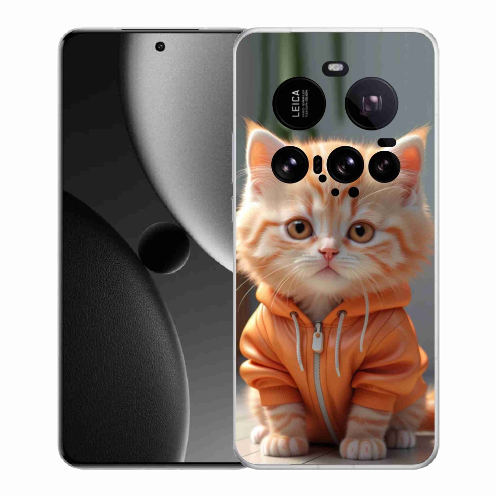 Gélový kryt mmCase na Xiaomi 15 Ultra - mačiatko v mikine
