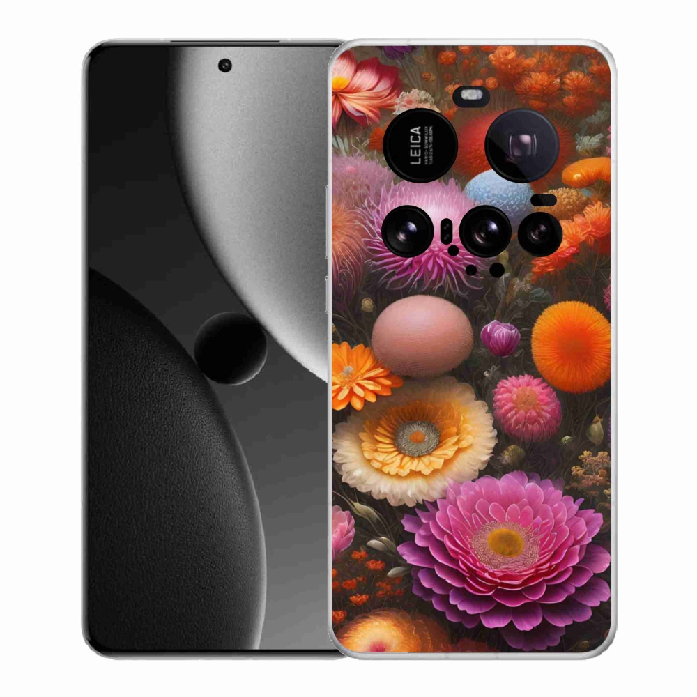 Gélový kryt mmCase na Xiaomi 15 Ultra - kvetinová kompozícia