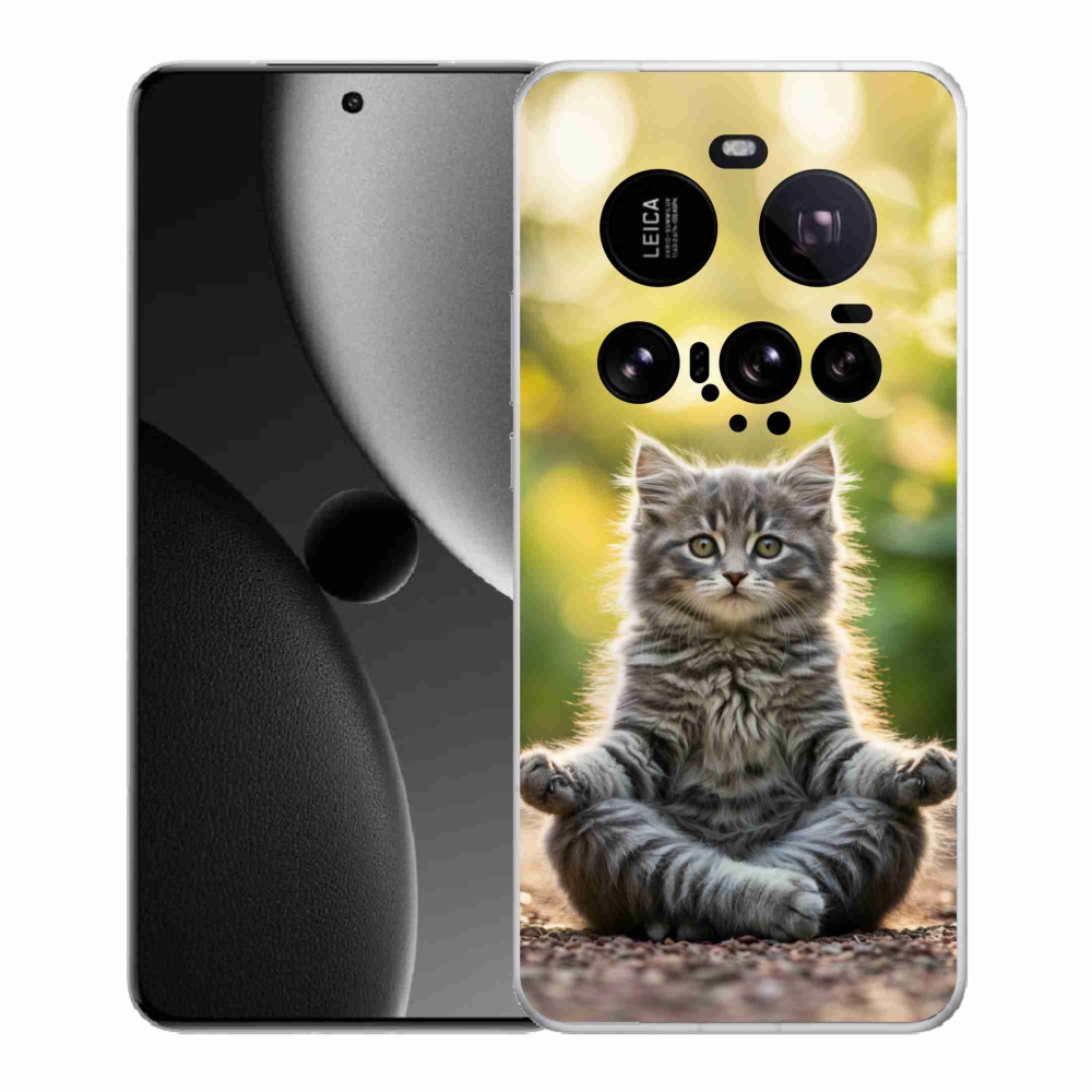 Gélový kryt mmCase na Xiaomi 15 Ultra - meditujúce mačiatko