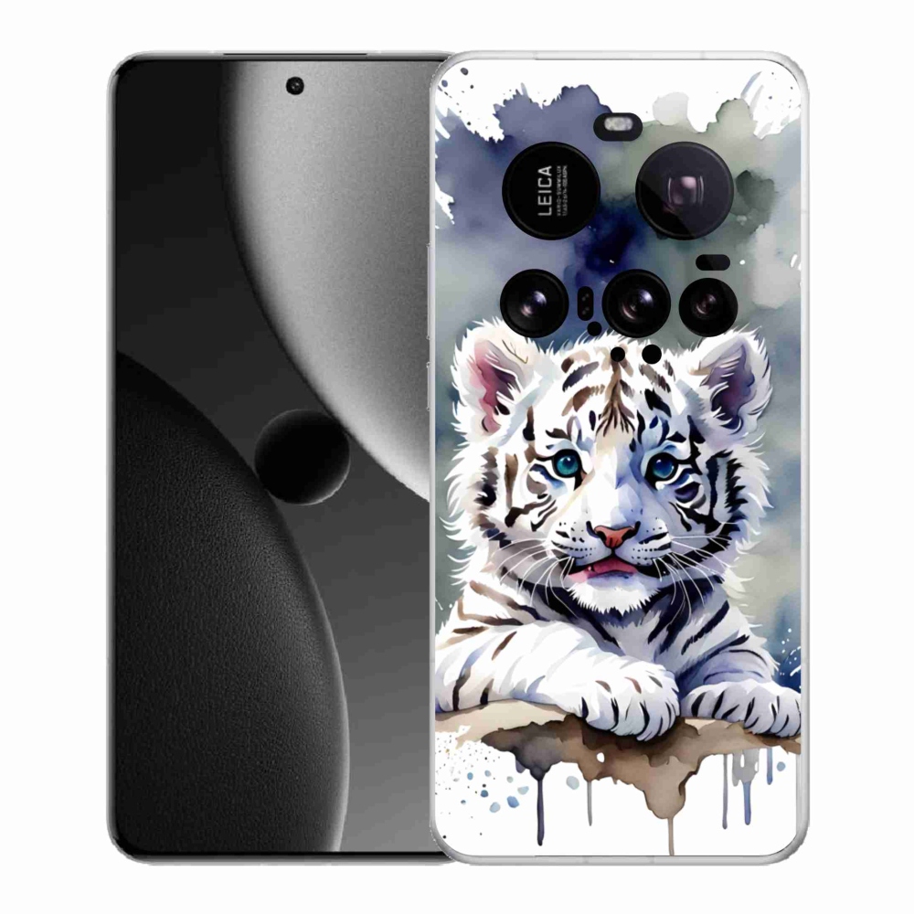 Gélový kryt mmCase na Xiaomi 15 Ultra - mláďa bieleho tigra