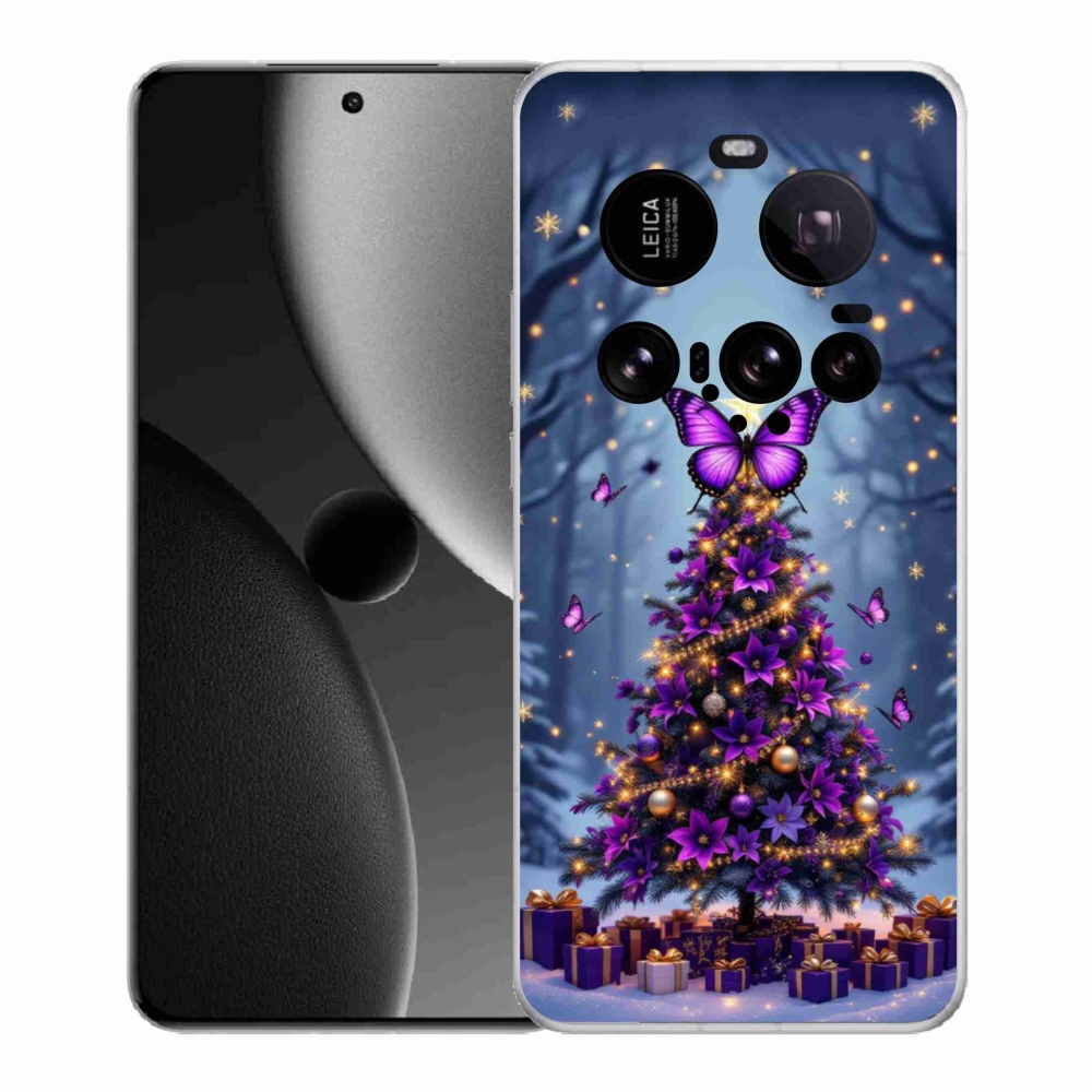 Gélový kryt mmCase na Xiaomi 15 Ultra - motýlí vianočný stromček
