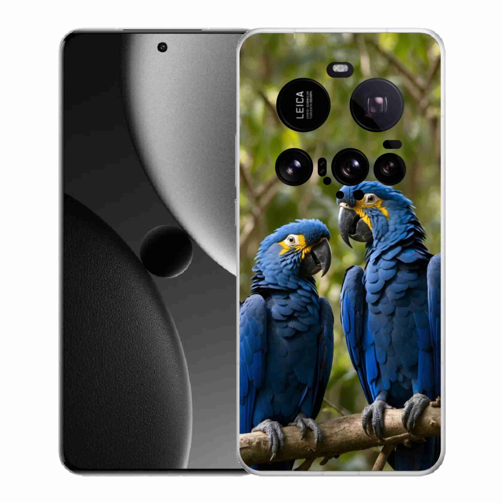 Gélový kryt mmCase na Xiaomi 15 Ultra - papagájové duo