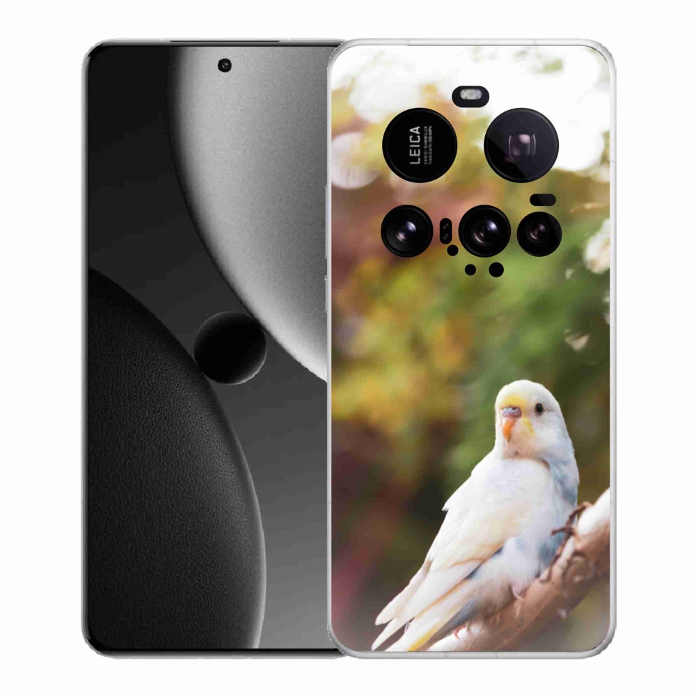 Gélový kryt mmCase na Xiaomi 15 Ultra - papagáj andulka biela