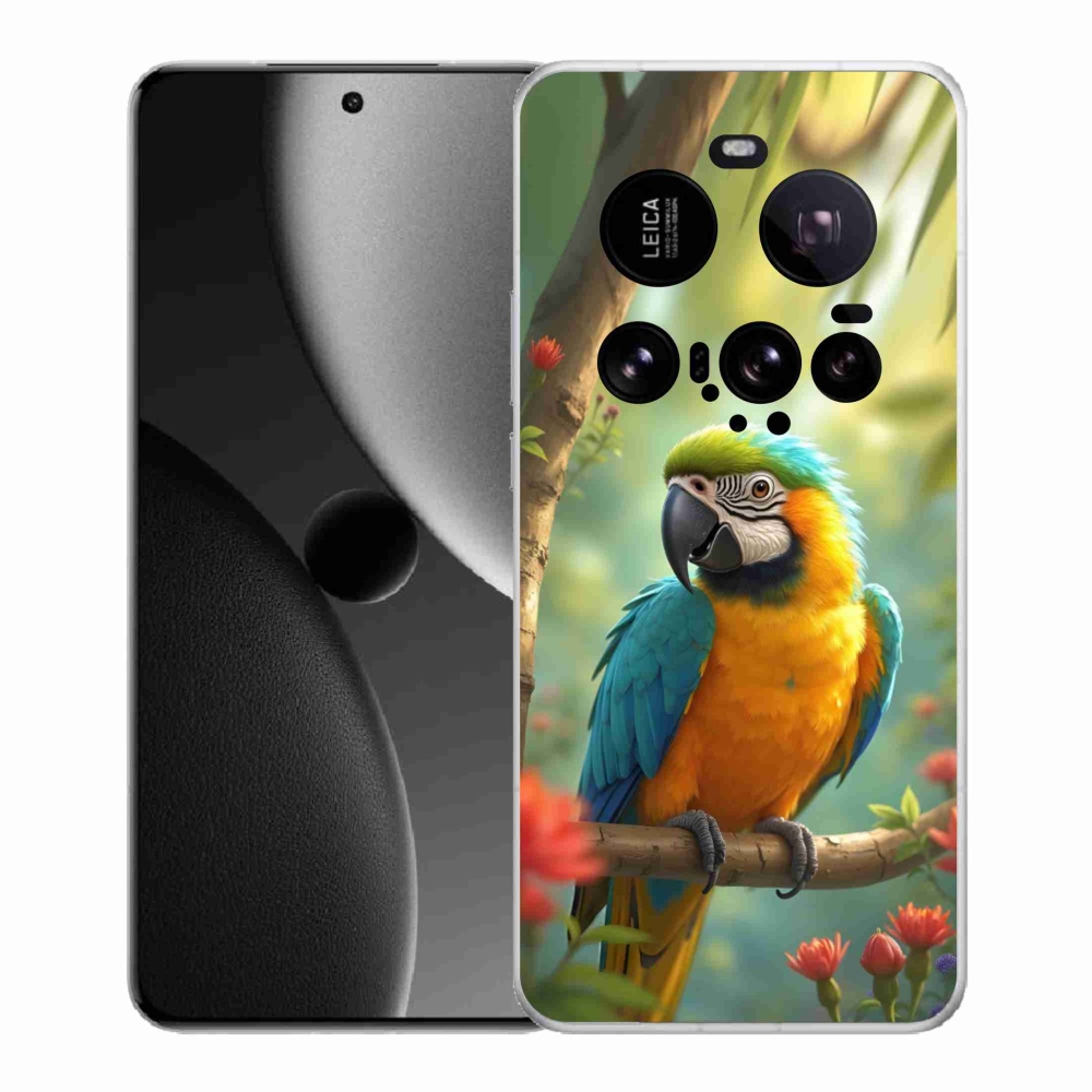 Gélový kryt mmCase na Xiaomi 15 Ultra - papagáj ara modrožltá