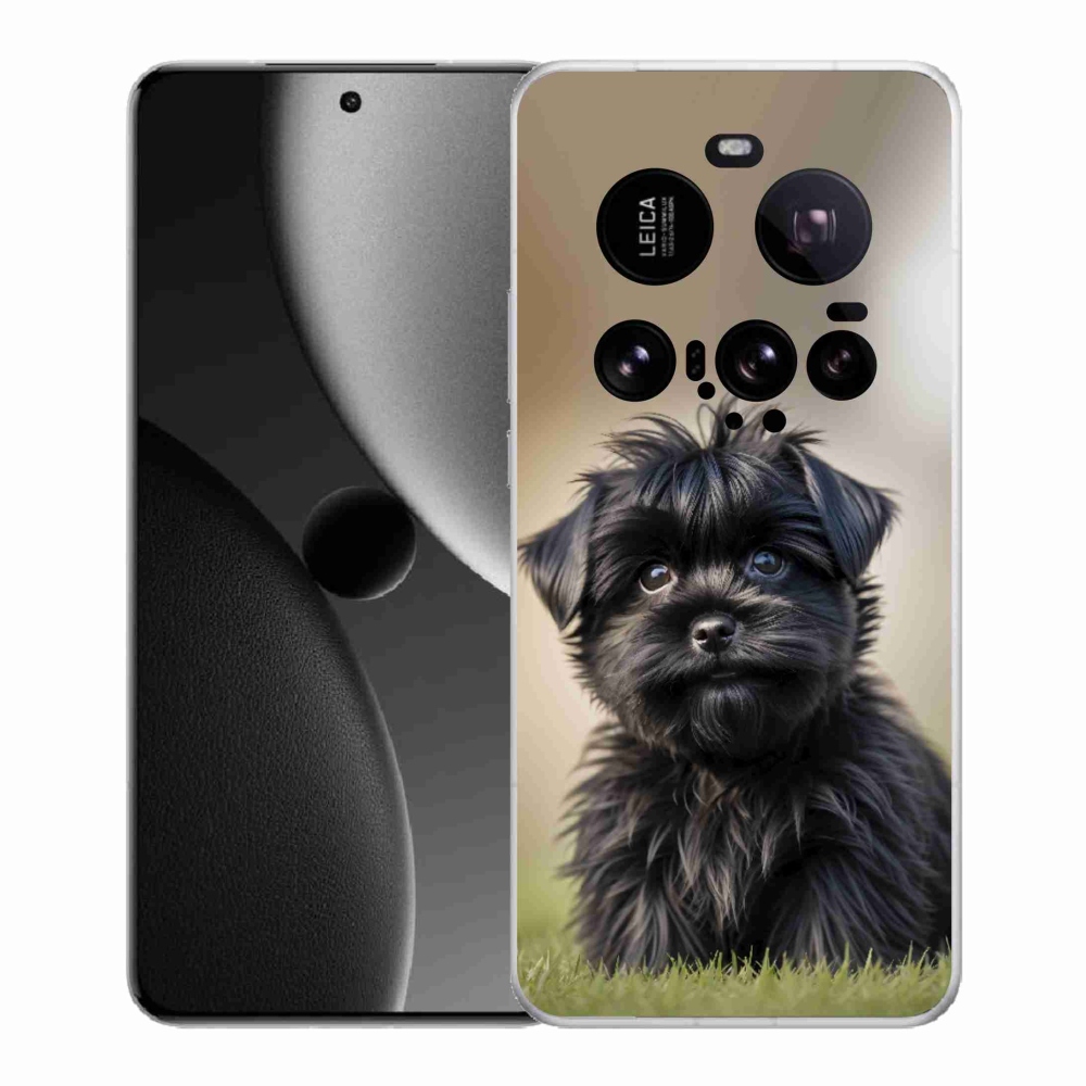 Gélový kryt mmCase na Xiaomi 15 Ultra - roztomilý čierny psík