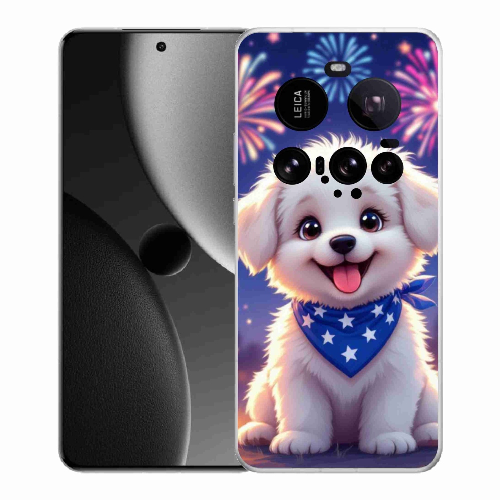 Gélový kryt mmCase na Xiaomi 15 Ultra - slávnostné šteňa