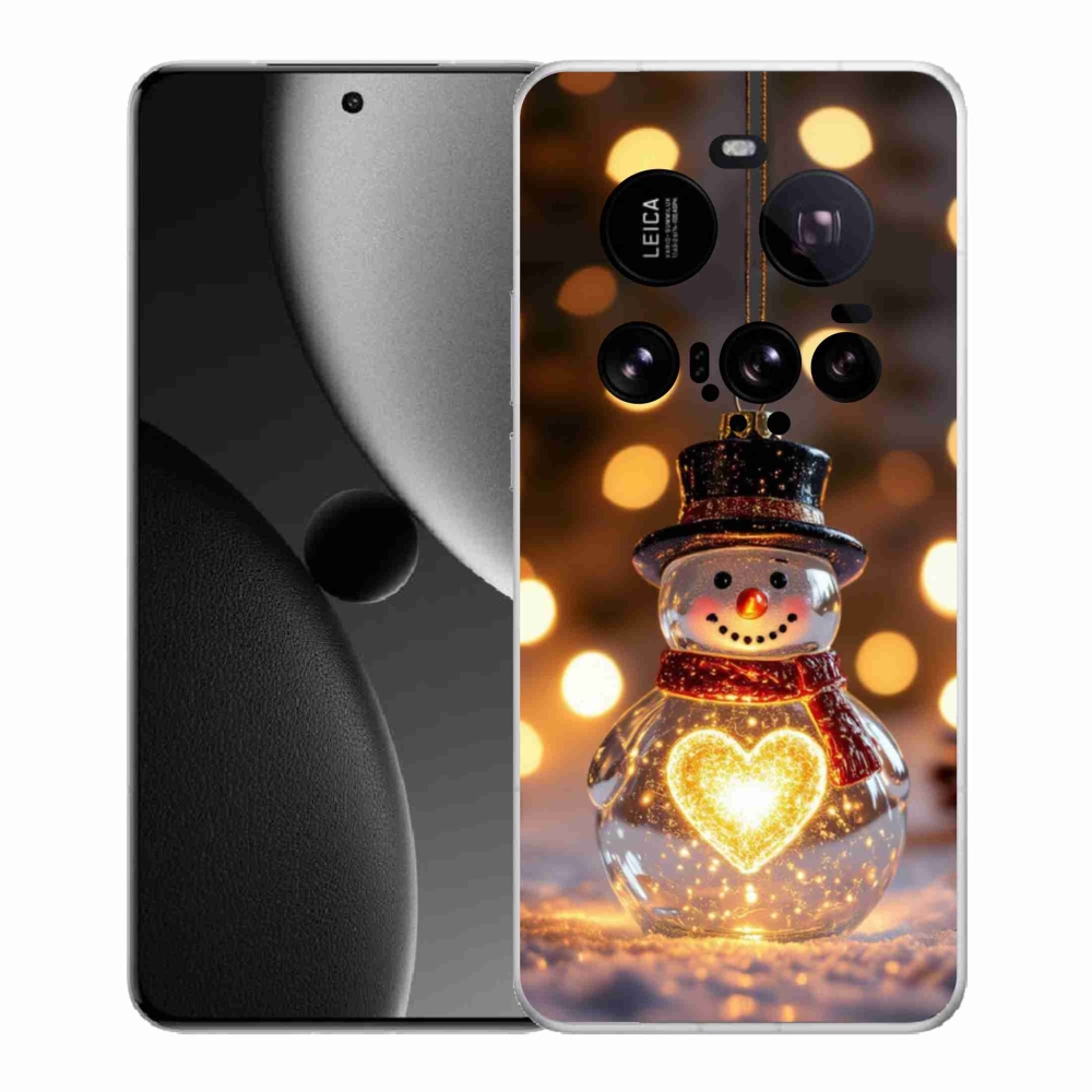 Gélový kryt mmCase na Xiaomi 15 Ultra - svietiaci vianočný snehuliak