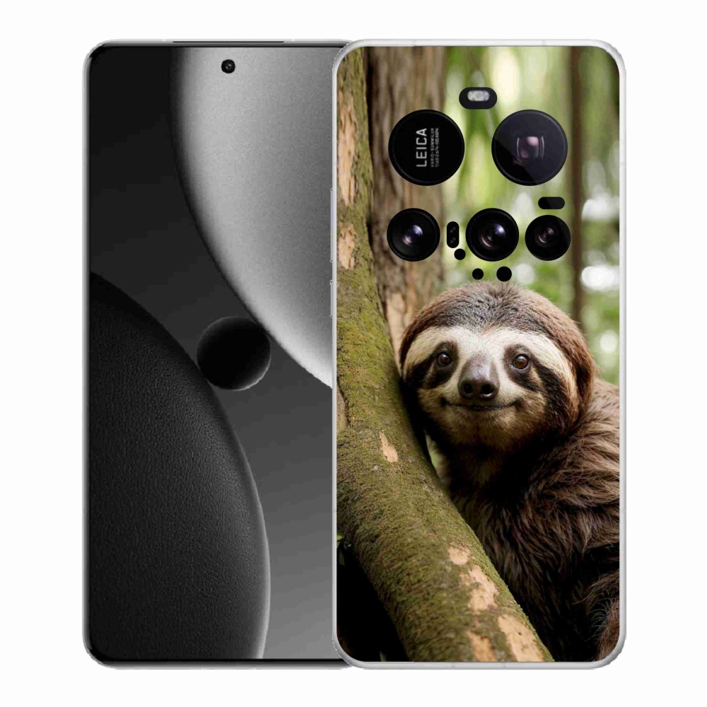 Gélový kryt mmCase na Xiaomi 15 Ultra - usmievavý leňochod