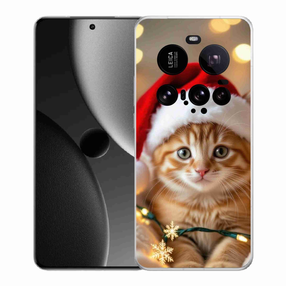 Gélový kryt mmCase na Xiaomi 15 Ultra - vianočné mačiatko