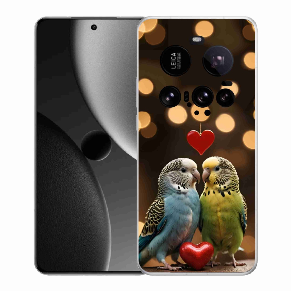 Gélový kryt mmCase na Xiaomi 15 Ultra - zamilovaní papagáje