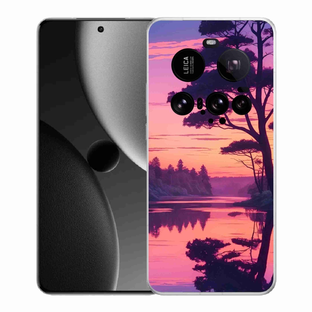 Gélový kryt mmCase na Xiaomi 15 Ultra - západ slnka nad jazerom