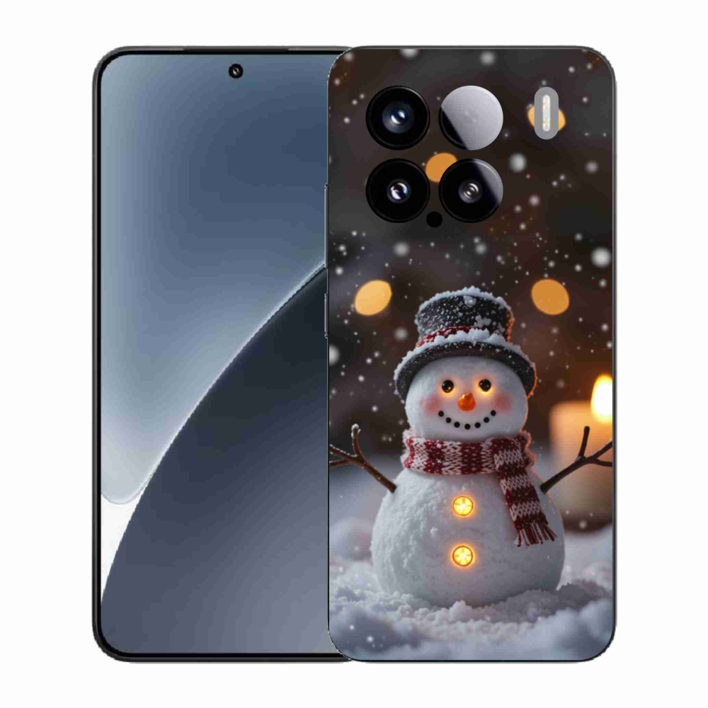 Gélový kryt mmCase na Xiaomi 15 - veselý snehuliak
