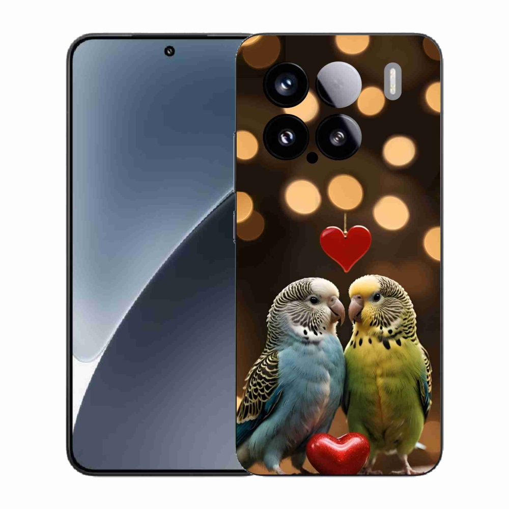 Gélový kryt mmCase na Xiaomi 15 - zamilovaní papagáje