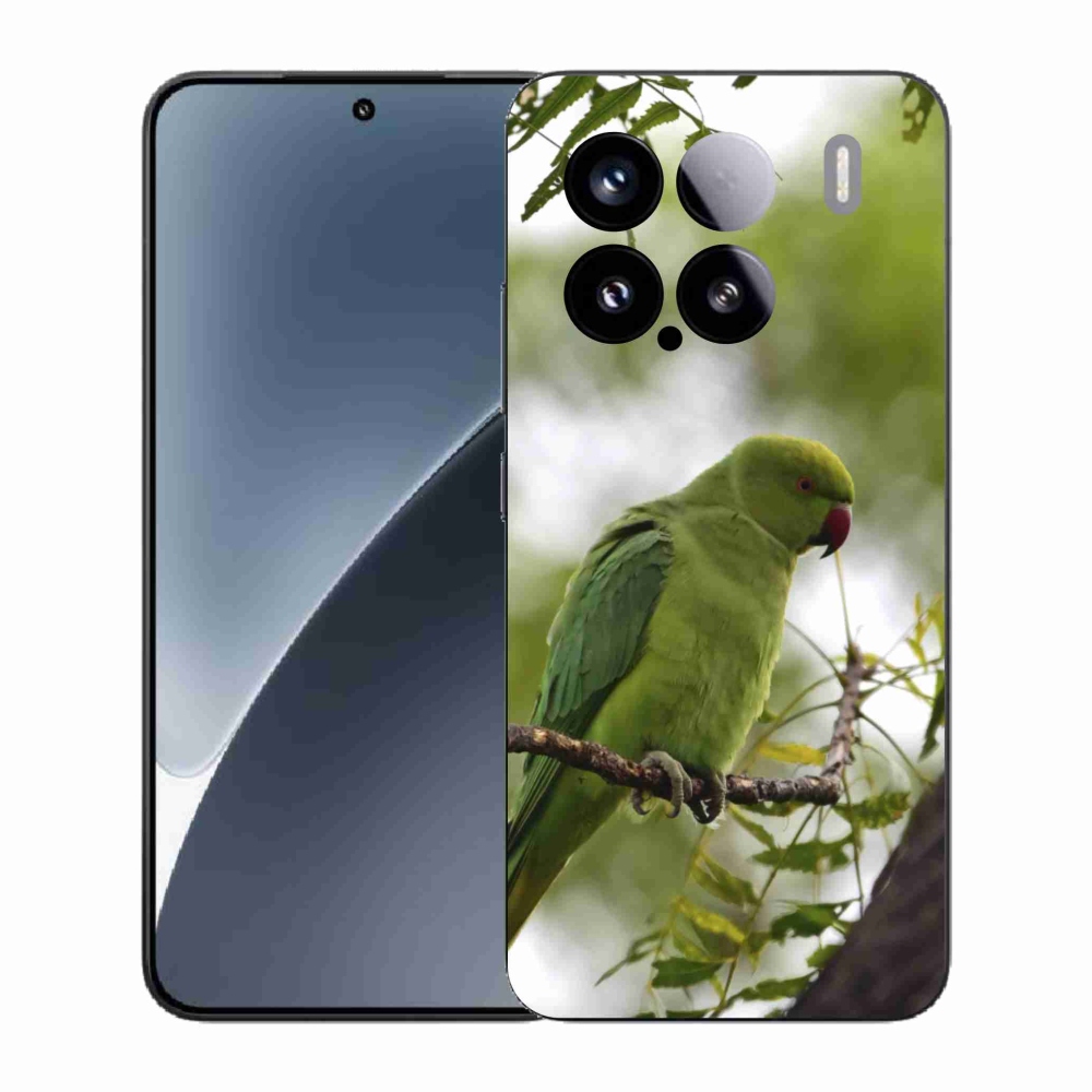 Gélový kryt mmCase na Xiaomi 15 - zelený papagáj