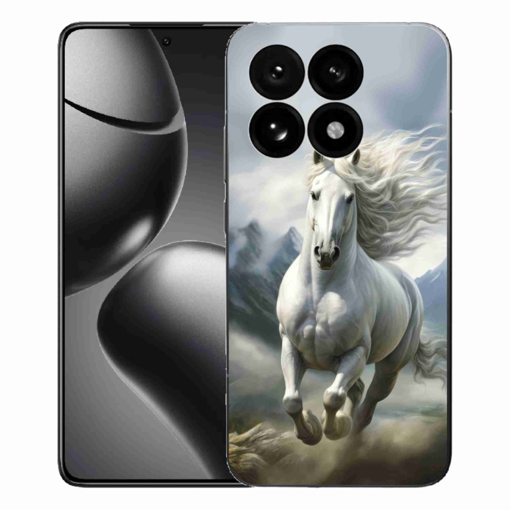 Gélový kryt mmCase na Xiaomi 15T - bežiaci biely kôň 3