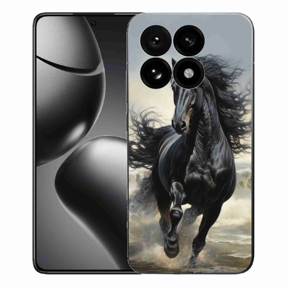 Gélový kryt mmCase na Xiaomi 15T - bežiaci čierny kôň