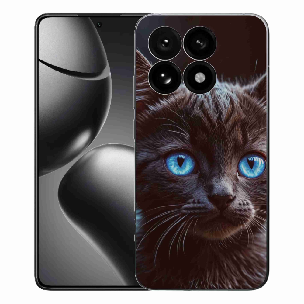 Gélový kryt mmCase na Xiaomi 15T - čierne mačiatko 2