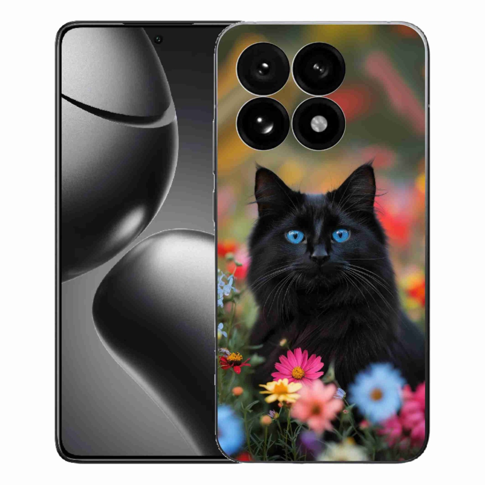 Gélový kryt mmCase na Xiaomi 15T - čierne mačiatko 4