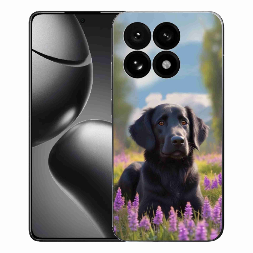 Gélový kryt mmCase na Xiaomi 15T - elegantný čierny retriever