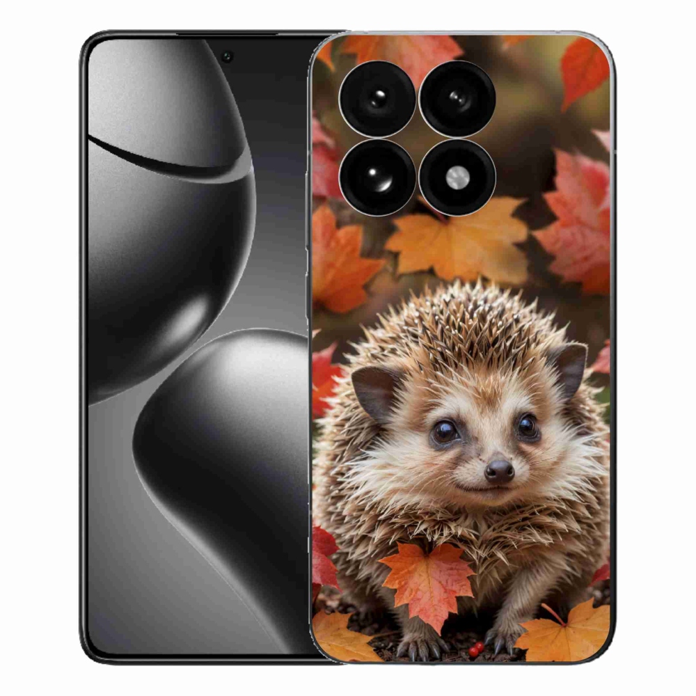 Gélový kryt mmCase na Xiaomi 15T - ježko v lístí