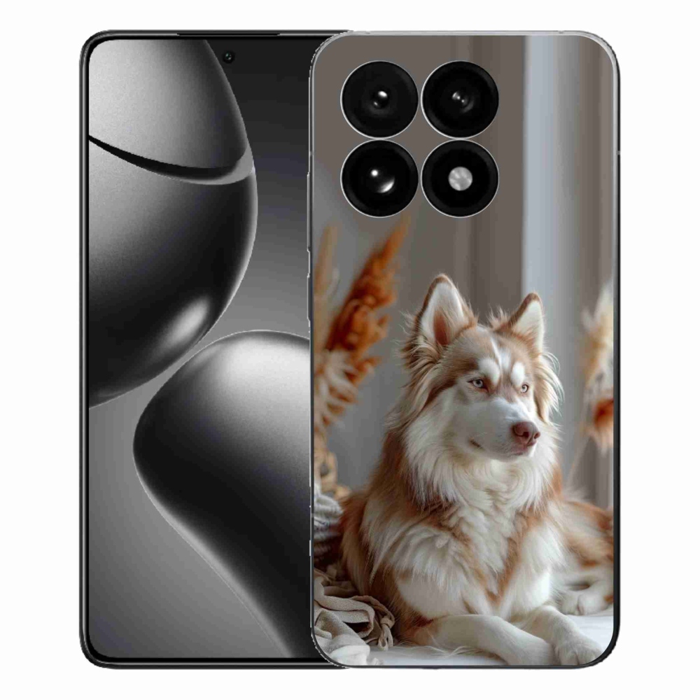 Gélový kryt mmCase na Xiaomi 15T - pokojný sibírsky husky