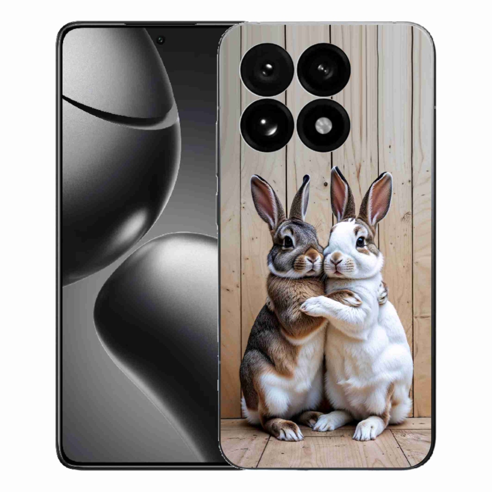 Gélový kryt mmCase na Xiaomi 15T - králičie pár