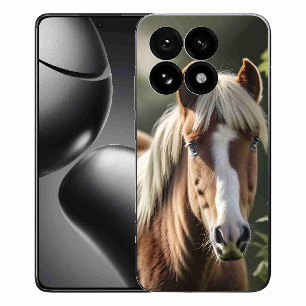 Gélový kryt mmCase na Xiaomi 15T - kôň so svetlou hrivou