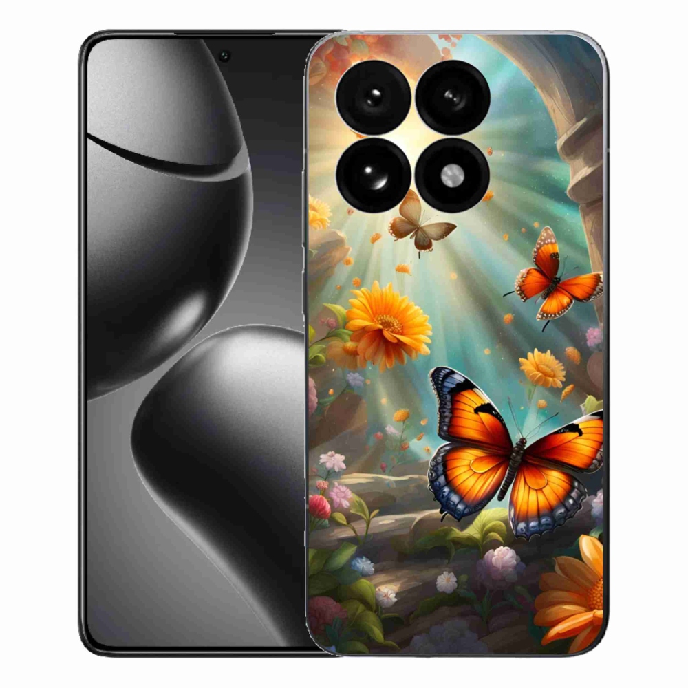 Gélový kryt mmCase na Xiaomi 15T - motýlia záhrada 2