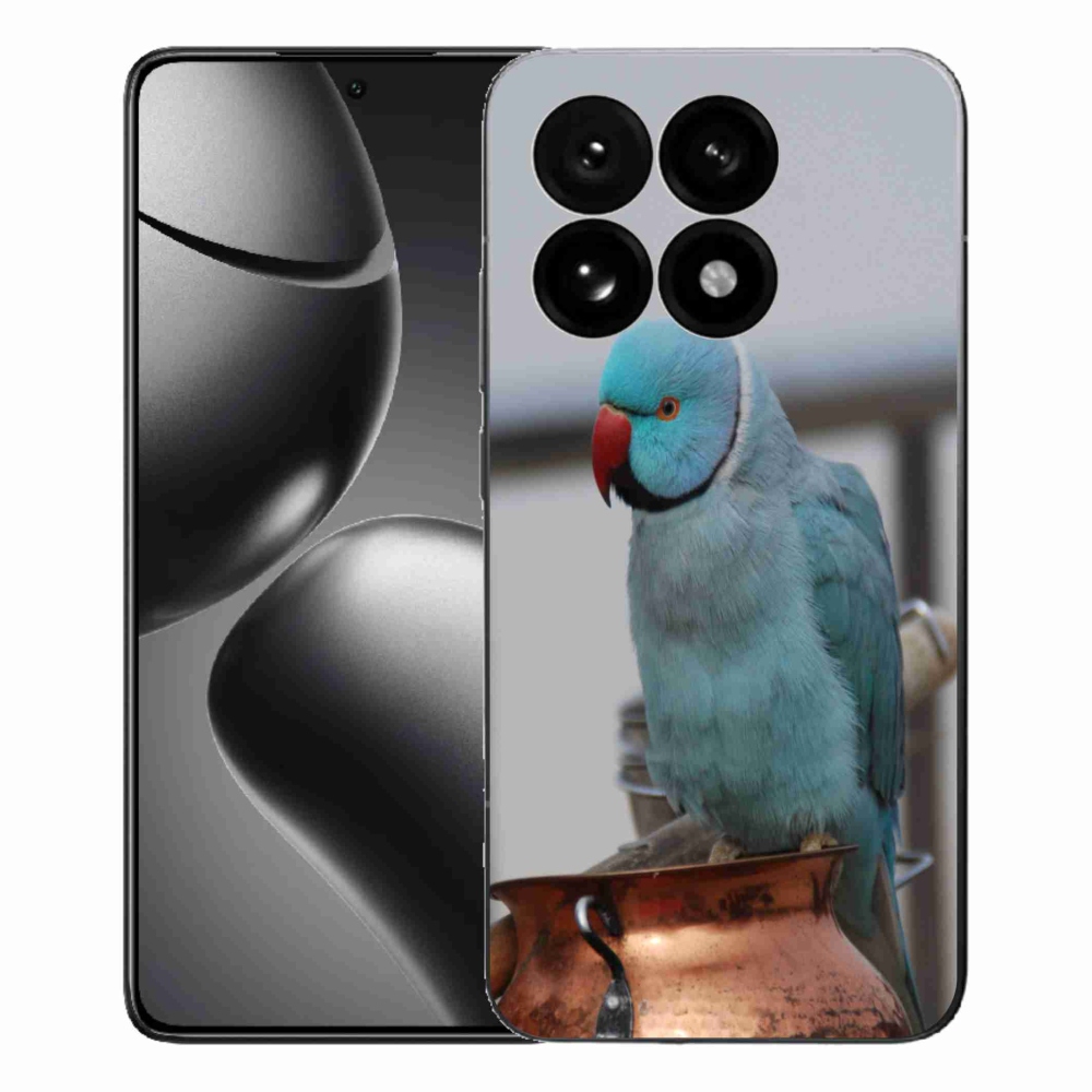 Gélový kryt mmCase na Xiaomi 15T - papagáj Alexandr modrý