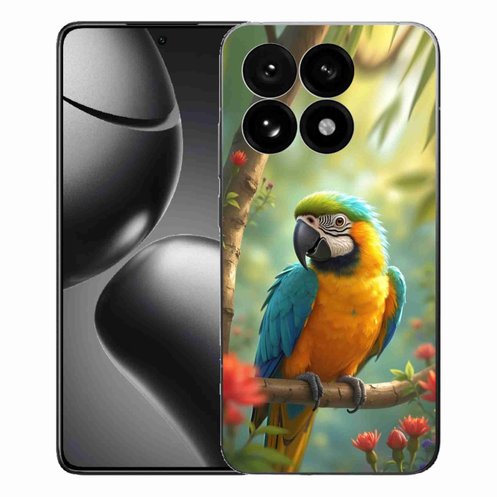 Gélový kryt mmCase na Xiaomi 15T - papagáj ara modrožltá