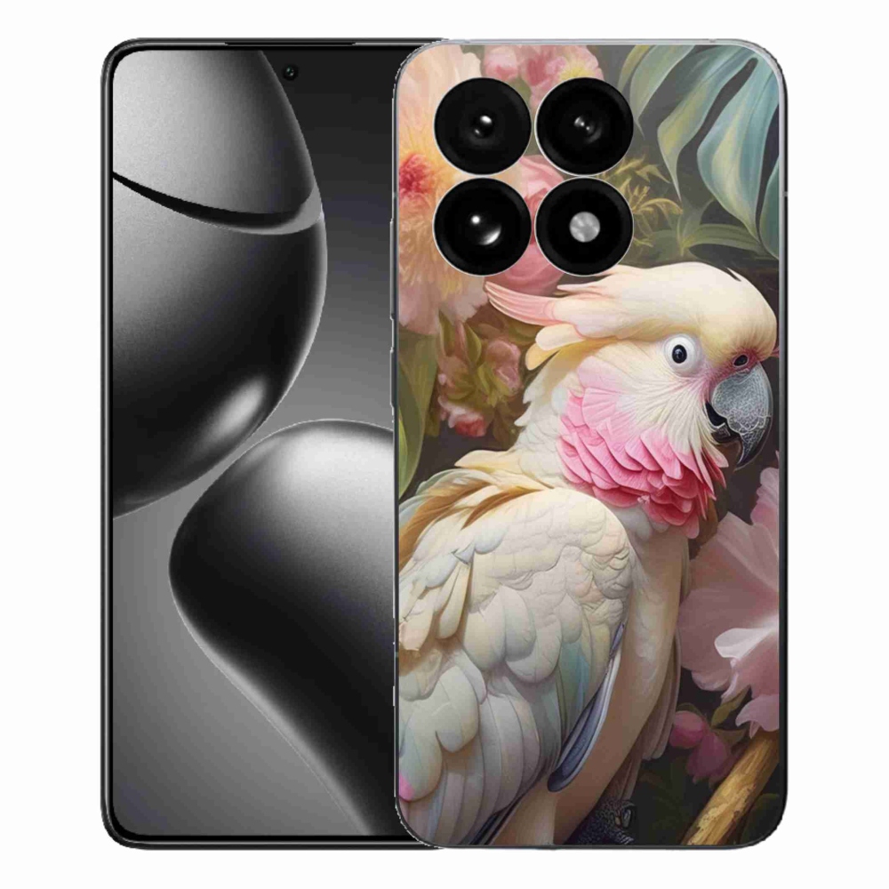 Gélový kryt mmCase na Xiaomi 15T - papagáj kakadu ružový 2