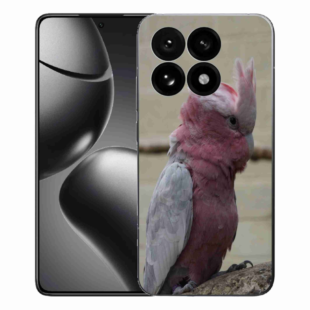 Gélový kryt mmCase na Xiaomi 15T - papagáj kakadu ružový