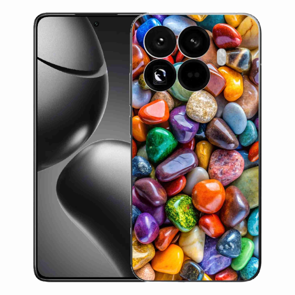 Gélový kryt mmCase na Xiaomi 15T Pro - farebné kamienky