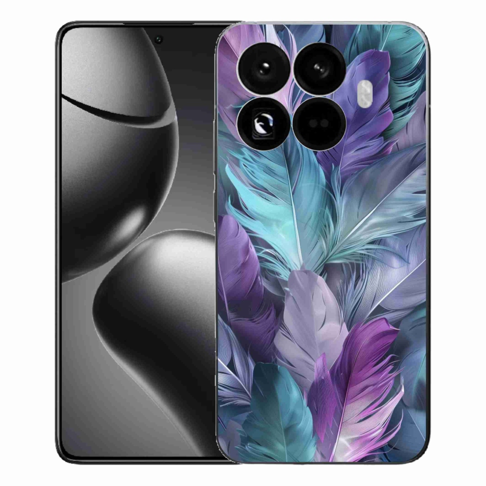 Gélový kryt mmCase na Xiaomi 15T Pro - farebné perie 2