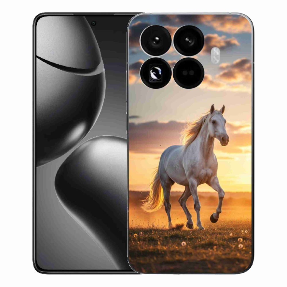Gélový kryt mmCase na Xiaomi 15T Pro - bežiaci biely kôň 2