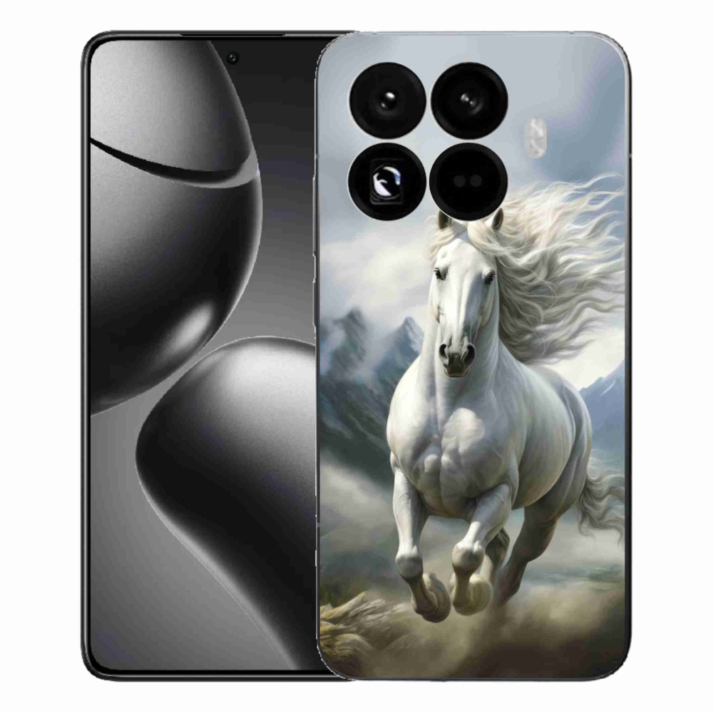 Gélový kryt mmCase na Xiaomi 15T Pro - bežiaci biely kôň 3