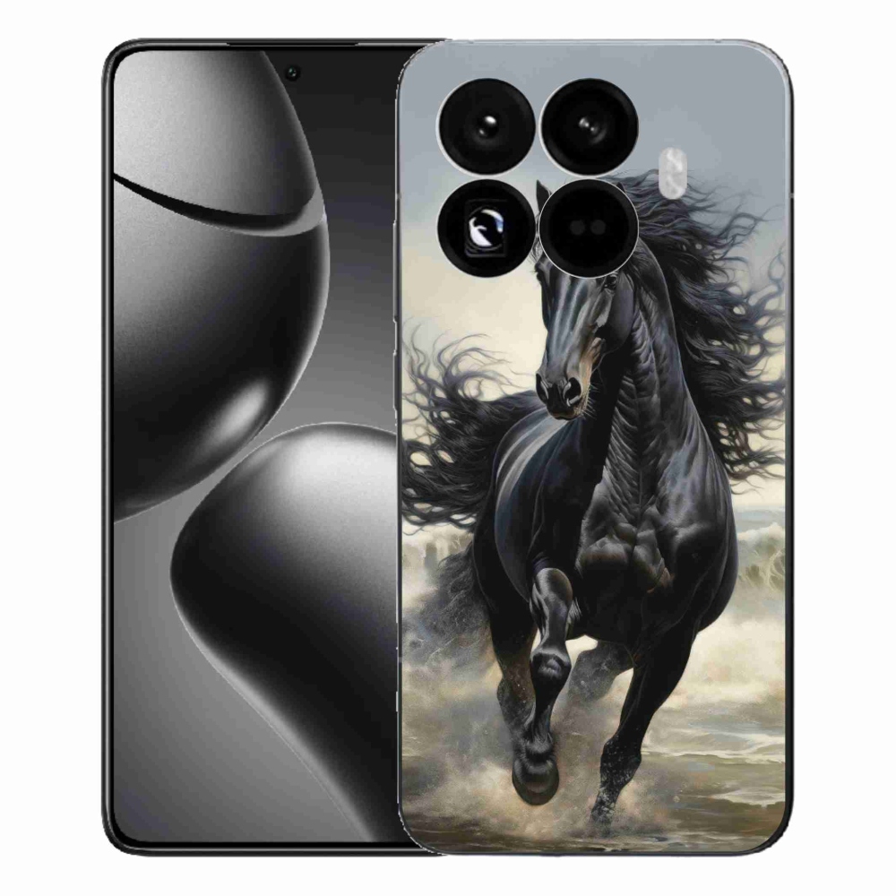 Gélový kryt mmCase na Xiaomi 15T Pro - bežiaci čierny kôň