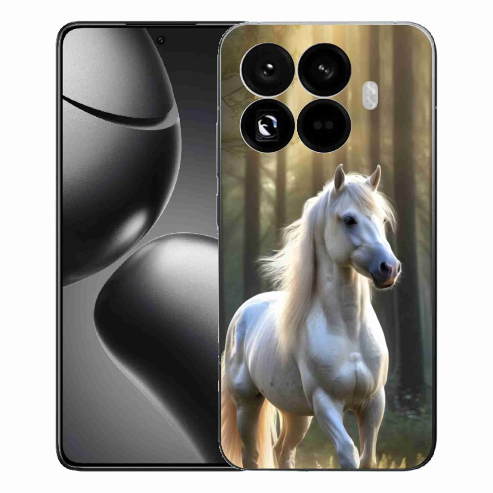 Gélový kryt mmCase na Xiaomi 15T Pro - biely kôň 3