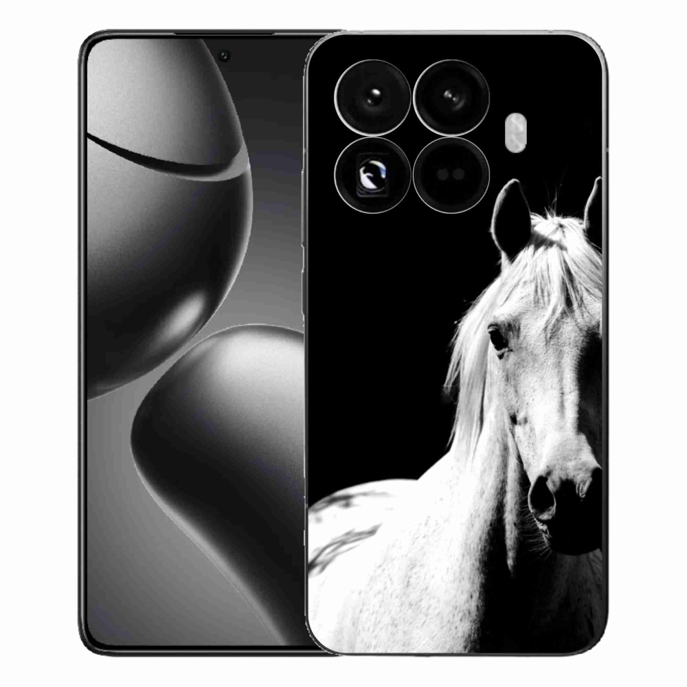 Gélový kryt mmCase na Xiaomi 15T Pro - biely kôň 5