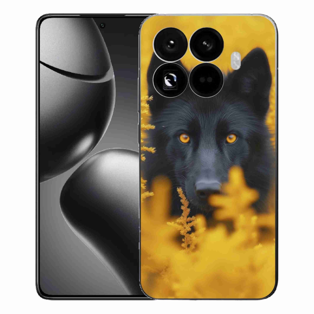 Gélový kryt mmCase na Xiaomi 15T Pro - čierny vlk 2