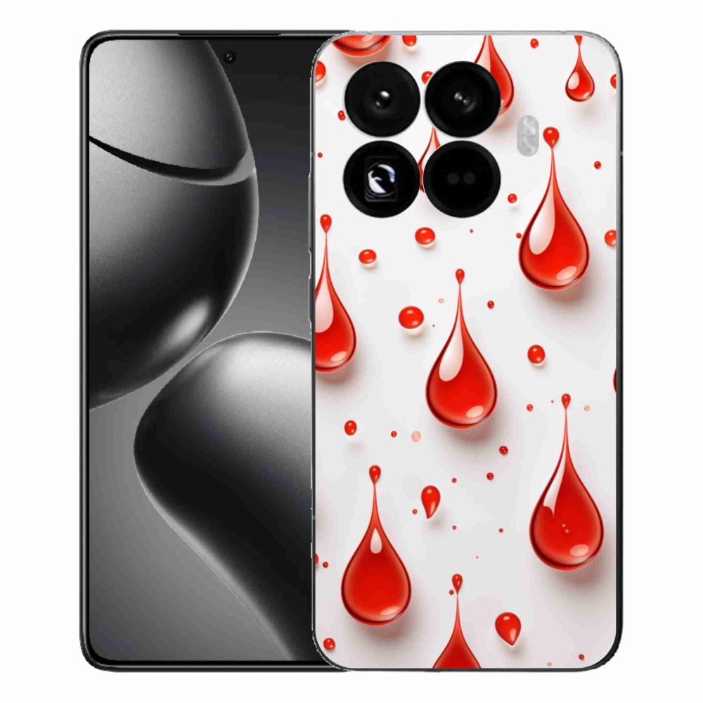 Gélový kryt mmCase na Xiaomi 15T Pro - červené kvapky