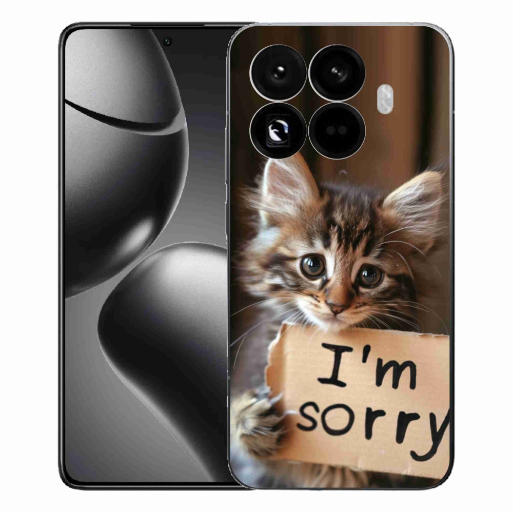 Gélový kryt mmCase na Xiaomi 15T Pro - mačacie ospravedlnenie