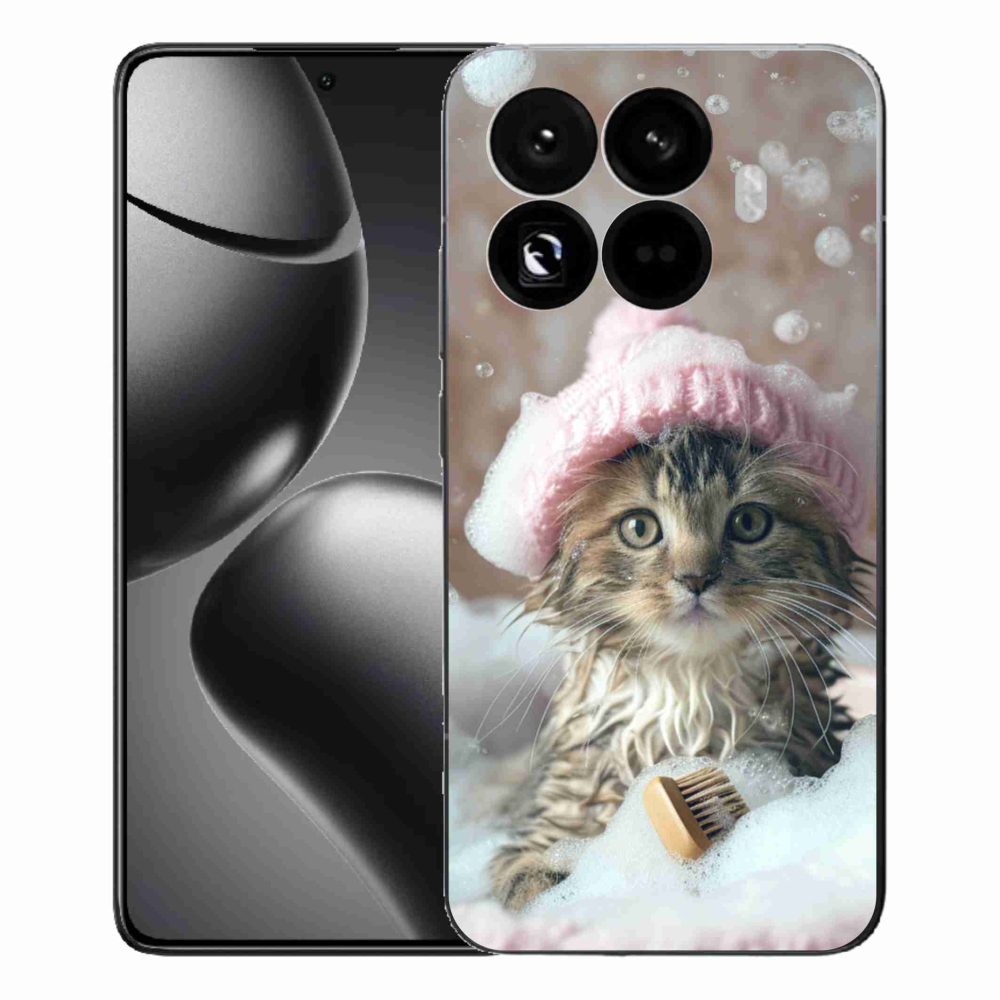 Gélový kryt mmCase na Xiaomi 15T Pro - mačiatko a kúpeľ