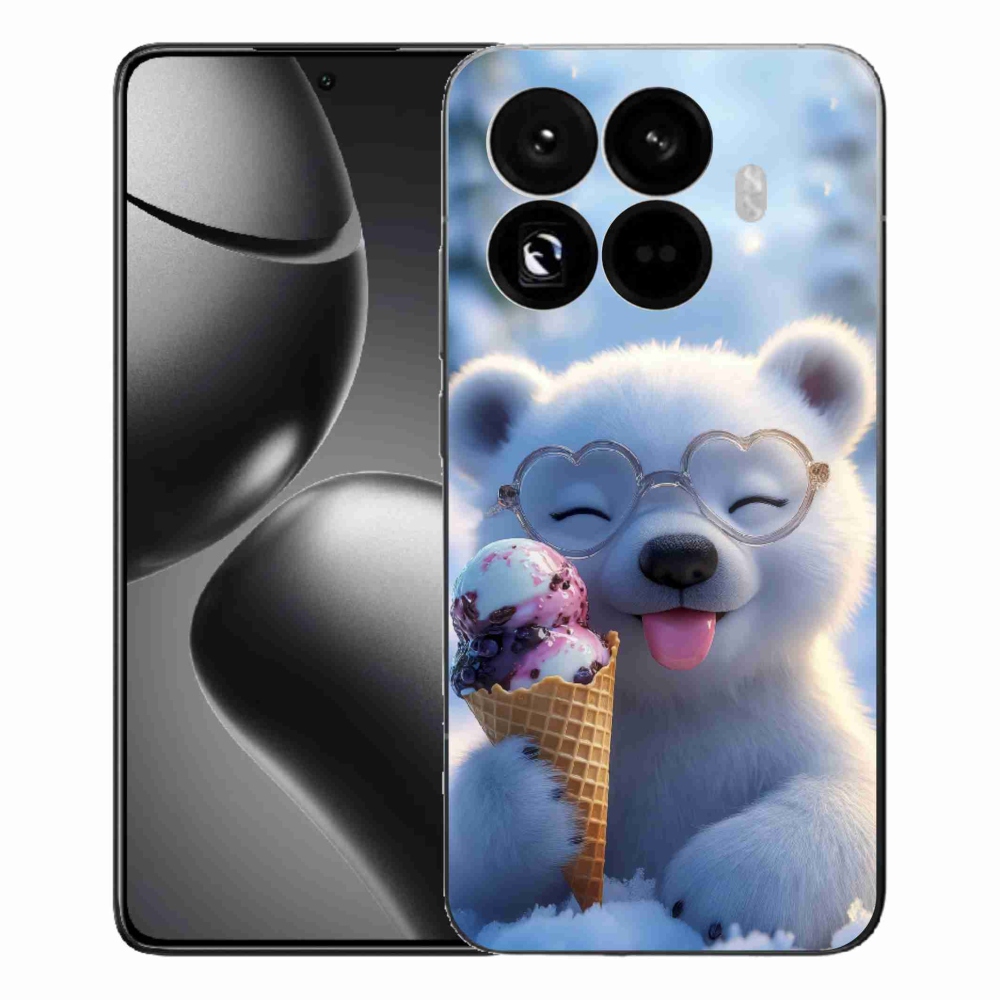Gélový kryt mmCase na Xiaomi 15T Pro - medvedík so zmrzlinou
